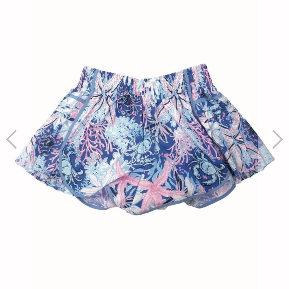 Simply Southern Blue and Pink Athletic Shorts - Picture 2 of 6